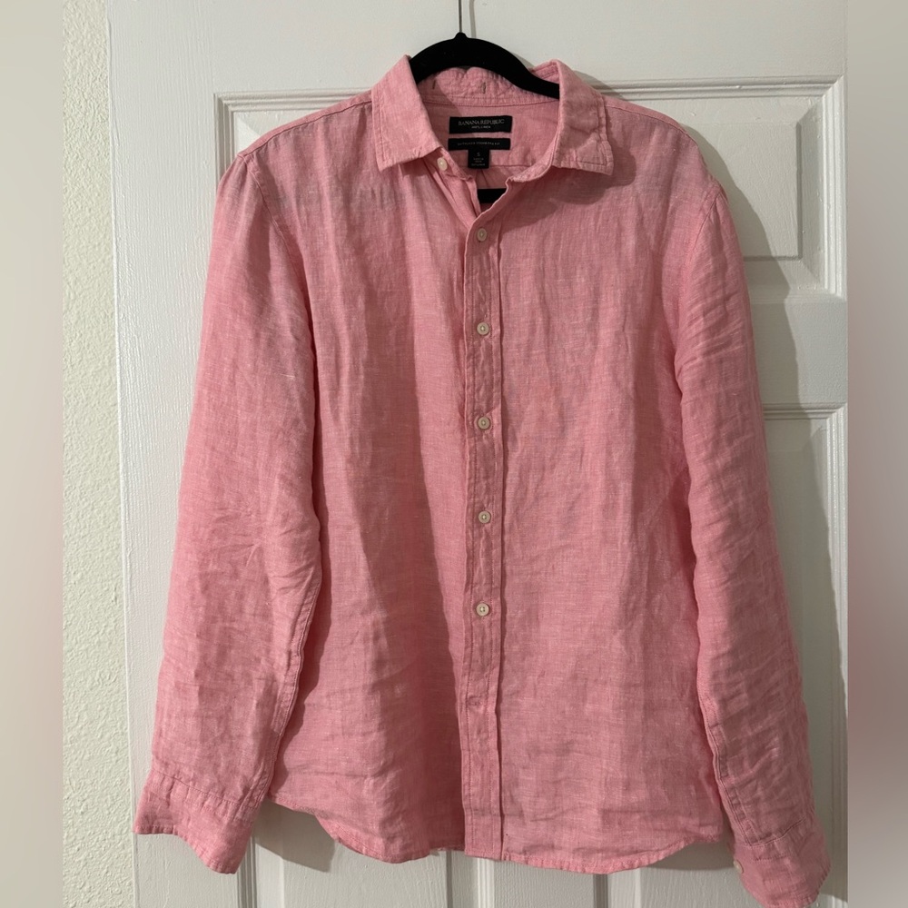 Banana Republic Slim Castello Linen Shirt